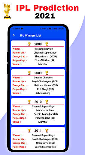 IPL Prediction 2021 : Live, Schedule, Point, More. screenshot 4