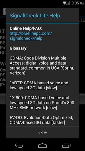 SignalCheck Lite скриншот 4
