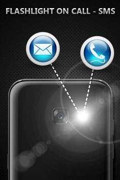Flashlight on Call and SMS 2018 screenshot 1
