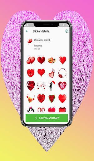 Romantic Love stickers for WhatsApp screenshot 2