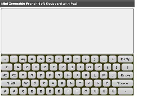 Mini French Keyboard & Pad स्क्रीनशॉट 2