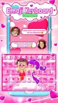 Cute Emoji Keyboard Themes screenshot 2