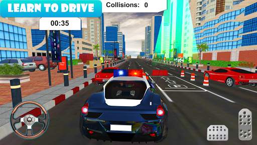 Cop Car Parking Hero: City Cops Driving Games 2018 screenshot 2