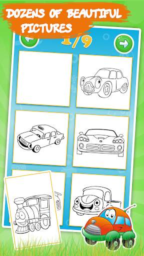 Cars coloring pages for kids screenshot 2