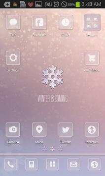 WINTER go launcher theme screenshot 1