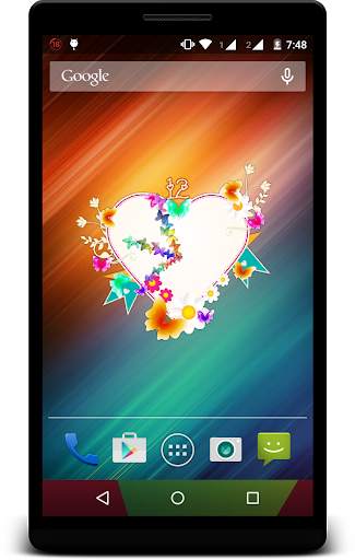 Butterfly Clock Live Wallpaper screenshot 4