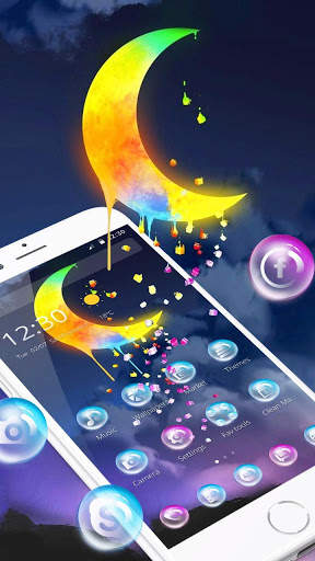 Quiet Glitter Star Moon Theme screenshot 2