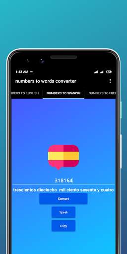 Numbers To Words Converter - Number to Spelling 6 تصوير الشاشة