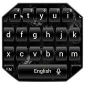 Dark Black Metal Keyboard Theme 10001001