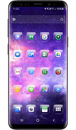 Theme Launcher - Glass Icons 2 تصوير الشاشة