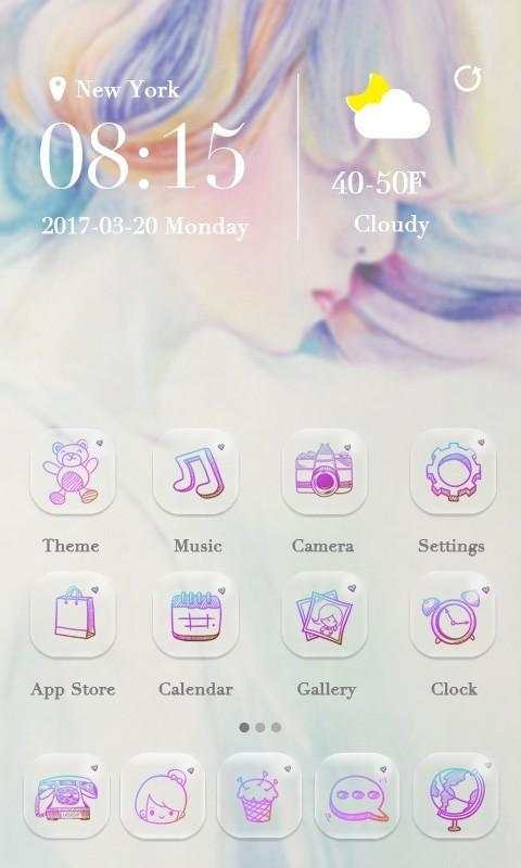 Lonelyy  Go Launcher Theme screenshot 1