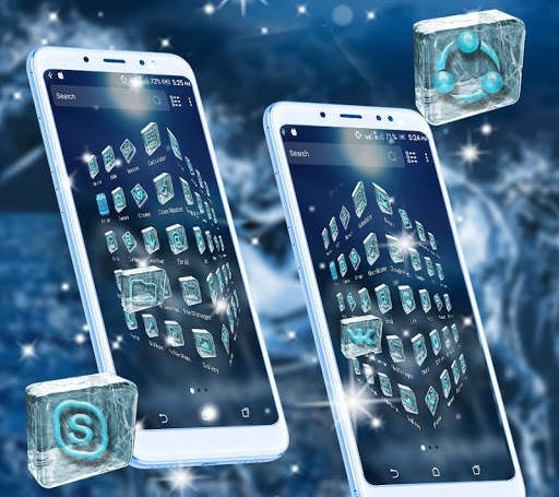 Blue Ice Horse Launcher Theme screenshot 4