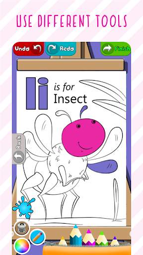 Coloring Games for Kids – Learn letters screenshot 5