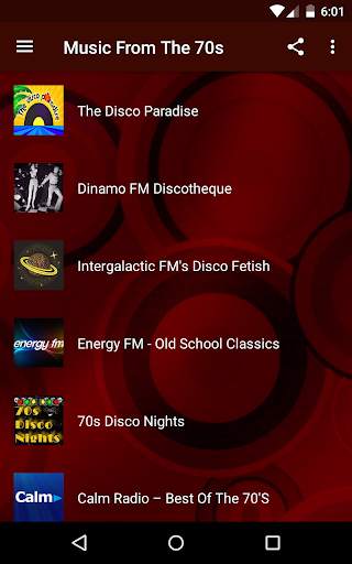 Music From The 70s - Disco, Funk, Rock 1 تصوير الشاشة