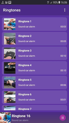 Sound car alarm - RINGTONES and WALLPAPERS स्क्रीनशॉट 2