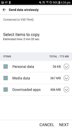 LG Mobile Switch screenshot 4