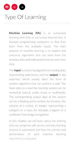 Machine Learning Tutorial скриншот 2