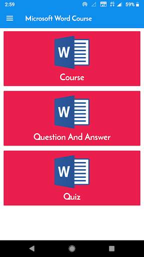 Learn MS Word Notes in Hindi - MCQ & QUIZ screenshot 1