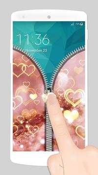 fake zipper lock screen love screenshot 3