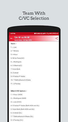 SuperGoal-Teams for My 11 Circle,My Team 11,11 app screenshot 2