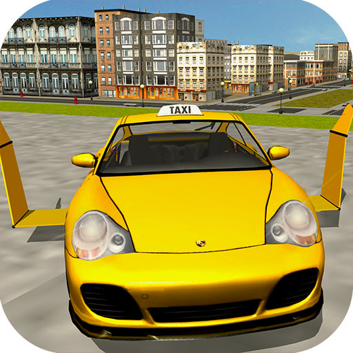 Flying Taxi car simulator icon