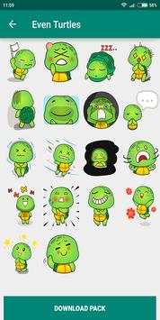 Cute Turtle WASticker App Emoji Emoticon Whatsapp screenshot 5