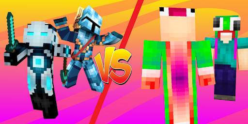 Noob vs Pro Skins for Minecraft screenshot 3