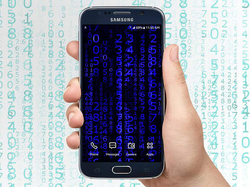 Digital Matrix Code Rain Live Wallpaper screenshot 5