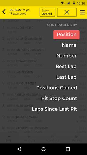 RaceHero Live Timing & Results screenshot 5