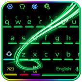Green Neon Light Keyboard 10001002