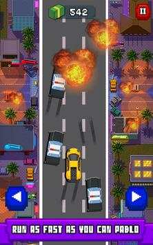 Pablo Escobar Escape Highway Run 2D Car Race screenshot 4