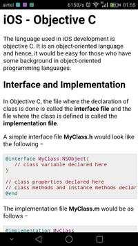 Learn iOS - iPhone, iPad app development  language screenshot 1