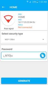 Free WIFI Password Key Generator स्क्रीनशॉट 4
