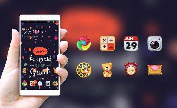 Comic Theme for Oppo f3/f3 Cute Cartoon wallpaper screenshot 4