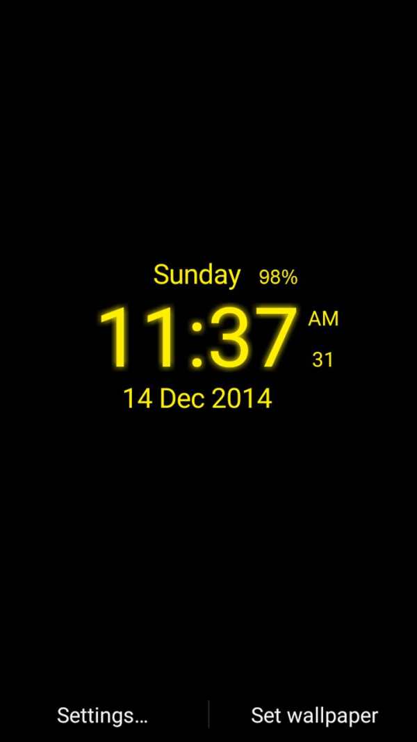 Digital Clock Live Wallpaper screenshot 1