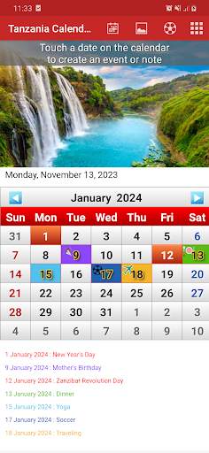 Tanzania Calendar 2024 screenshot 1