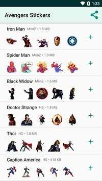Avengers Stickers for WhatsApp (WAStickerApp) screenshot 1