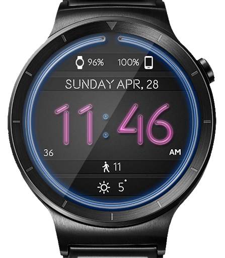 Neon Lights HD Watch Face Widget & Live Wallpaper screenshot 12
