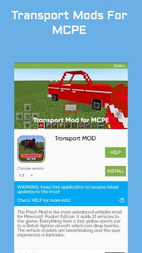 Transport Mod for MCPE screenshot 2