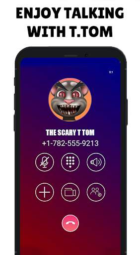 Talking With Tom- Talking Scary Tom Call Simulator скриншот 2
