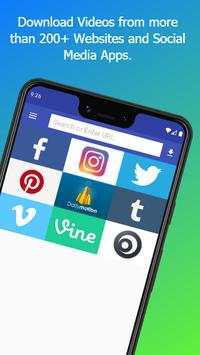 Video Downloader - Instagram, Facebook,  200 Site screenshot 1