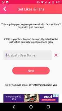 Get Fans Followers : Like Share Subscriber screenshot 3