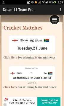 Dream11 Pro Team screenshot 2