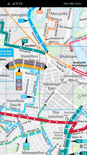 Newcastle Bus Map - New South Wales screenshot 3