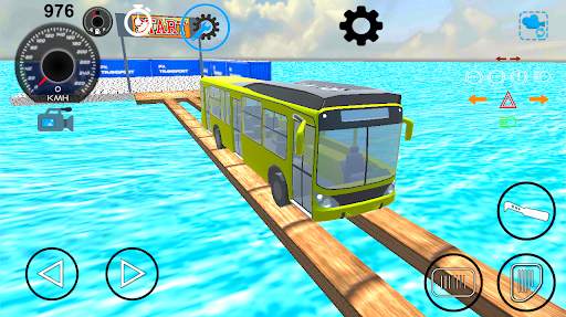 Bus driving simulator. Bus impossible stunts game screenshot 1