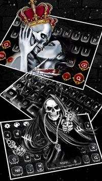 Nữ hoàng Skull Bàn phím Chủ đề screenshot 3