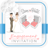 Engagement Invitation Card Maker أيقونة