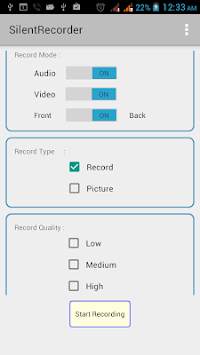 Silent Camera Recorder screenshot 2