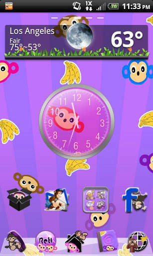 Monkey Theme for GO Launcher screenshot 1