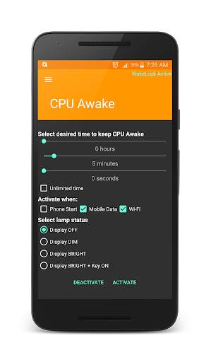Wake Lock - CPU Awake screenshot 3